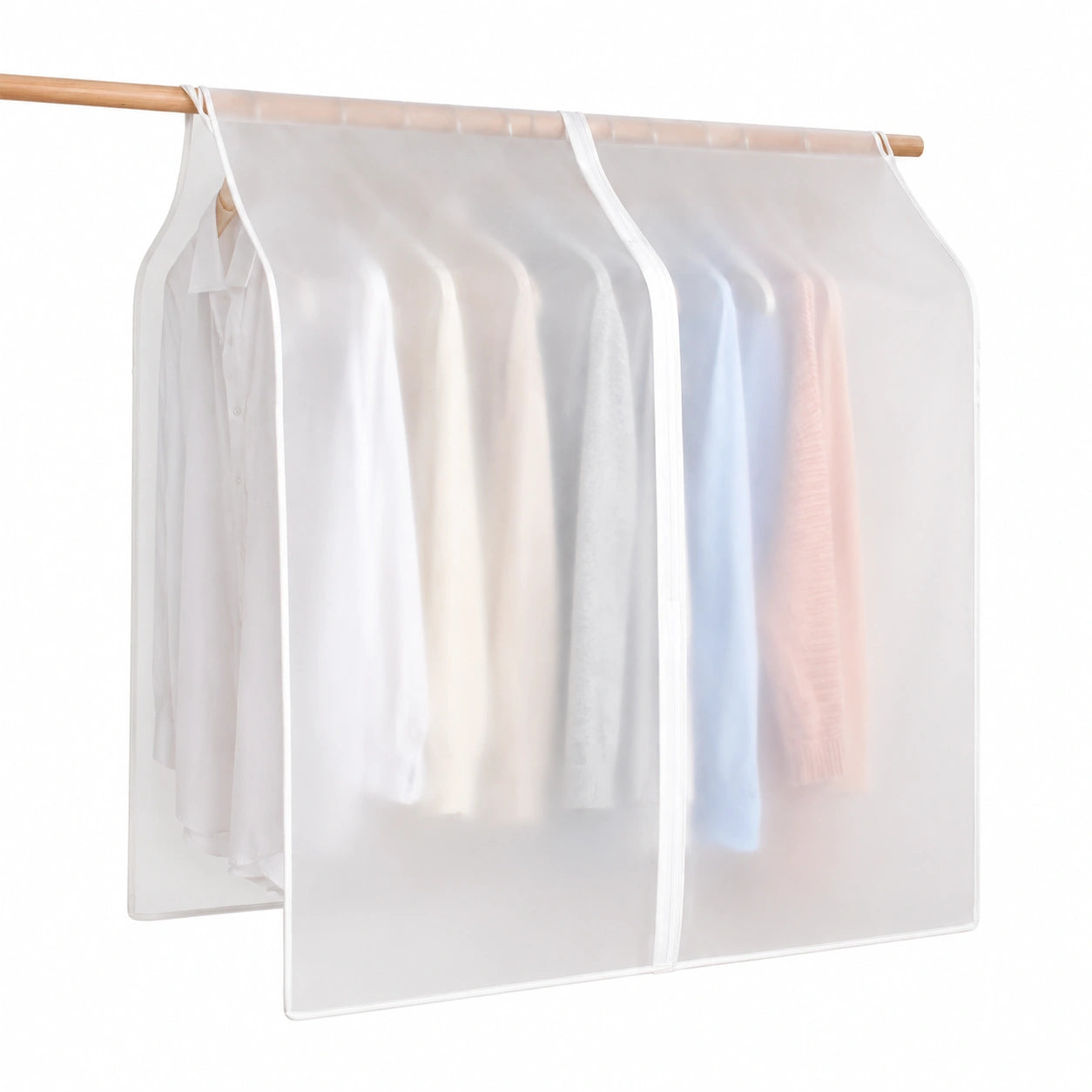 Atmungsaktive Kleiderschutzhüllen 150cm – Staub- und Feuchtigkeitsschutz mit Magic Tape, 5 Designs, 60x120cm