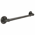 Industriedesign Wandgarderobe aus Metall mit einfacher Montage, Temperguss, 40 cm