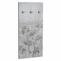 Queence Stilvolle Acrylglas-Garderobe | Moderne Flurgarderobe, Platzsparender Kleiderständer (WR00061, 50x120 cm)