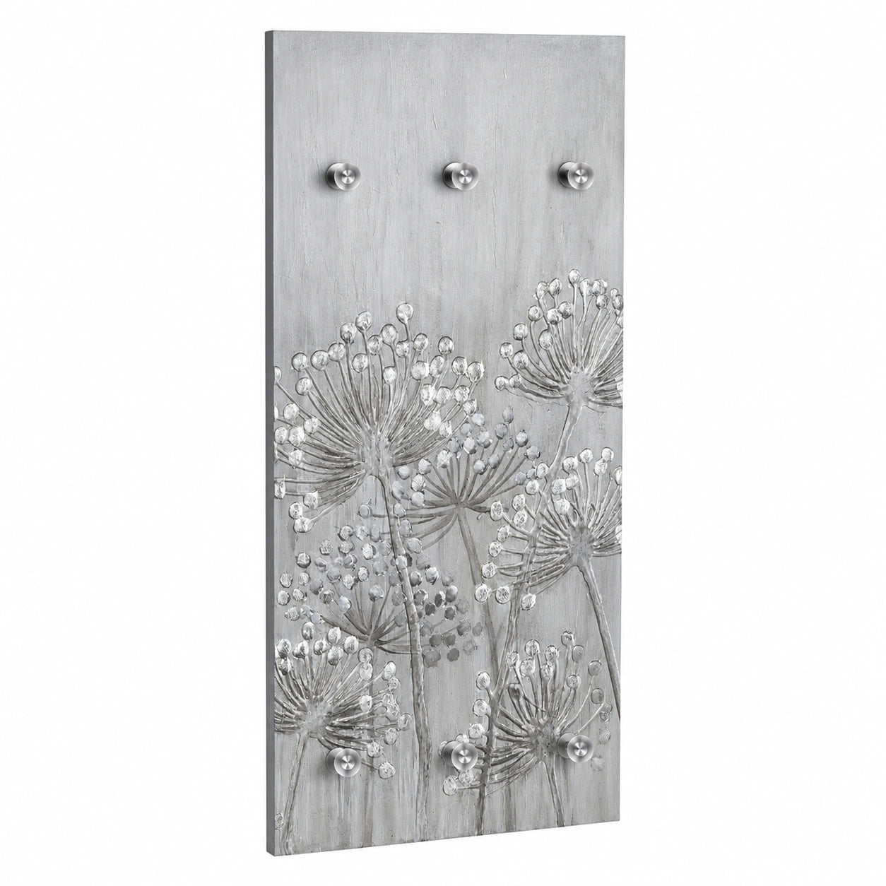 Queence Stilvolle Acrylglas-Garderobe | Moderne Flurgarderobe, Platzsparender Kleiderständer (WR00061, 50x120 cm)