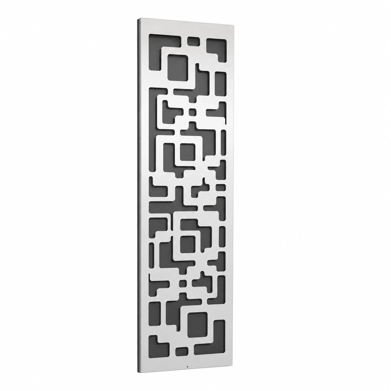 Moderne Wandgarderobe in Weiß, 140x40x2 cm, Hergestellt in Deutschland