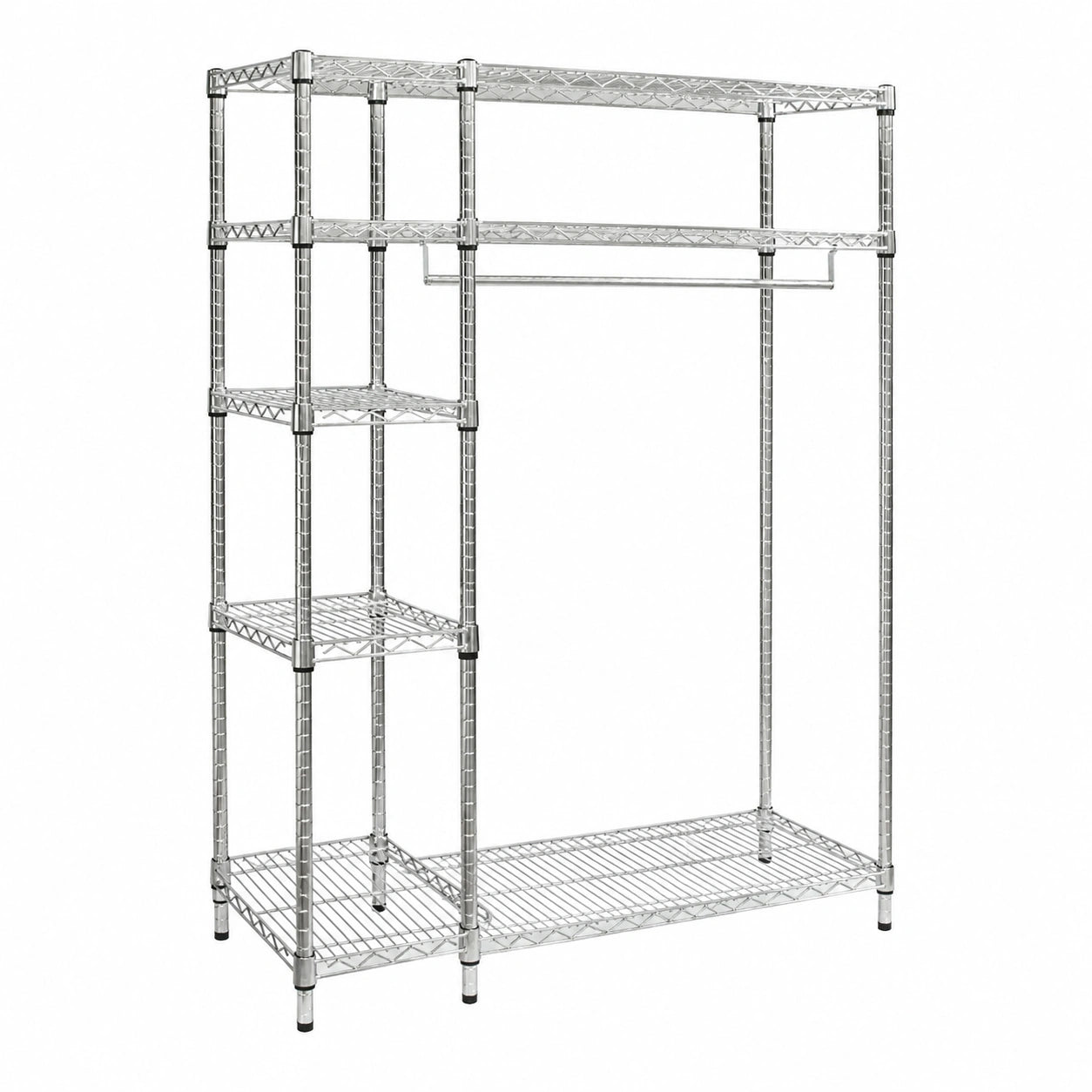 Archimede Kleiderschrank aus verchromtem Metall, Modernes Design